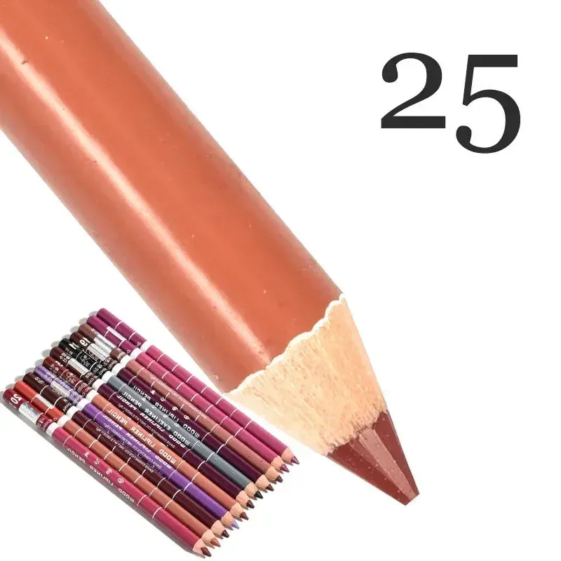 28Color Antifouling Lip Liner Professional Lipstick Pen Precise Waterproof Lip Outline Pencil Lip Makeup Lasting Eyeliner Creamy — image 23