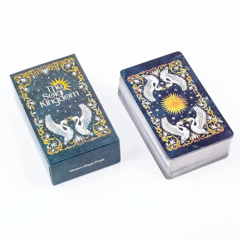The Solar Kingdom Tarot Deck 78 Card Oracle Set for Cosmic Insight and Divination English Versions Edition Board Playing Game — image 3