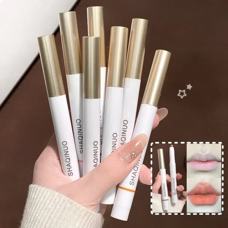 Matte Lip Liner Pencil Waterproof Multi-use Smooth Velvet Lip Outline Lipstick Pen Shaping Plump Lips Contour Lasting Lip Makeup