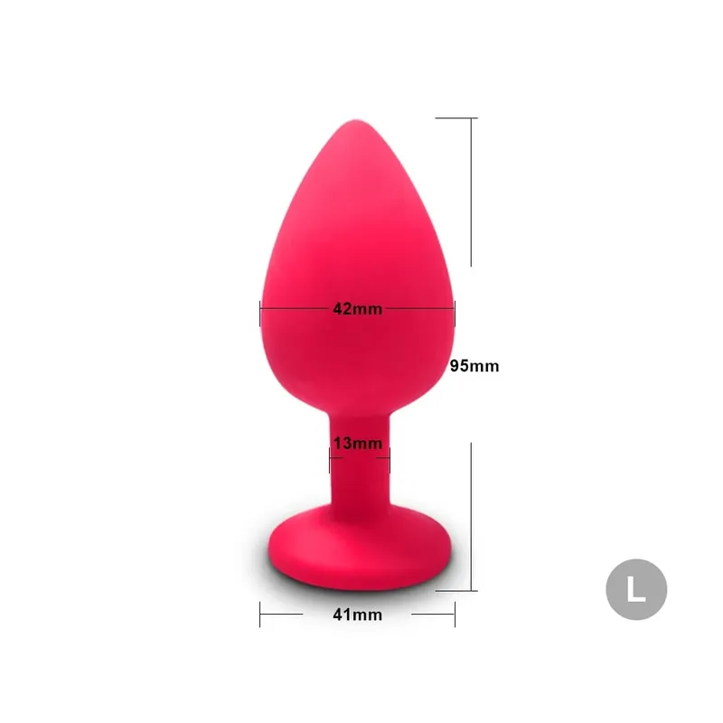 S/M/L Anal Plug Butt Vibrator Women/Men Soft Silicone Round Shaped Erotic Bullet Anal plug Bullet Gay Sex Toys for Adults — image 27