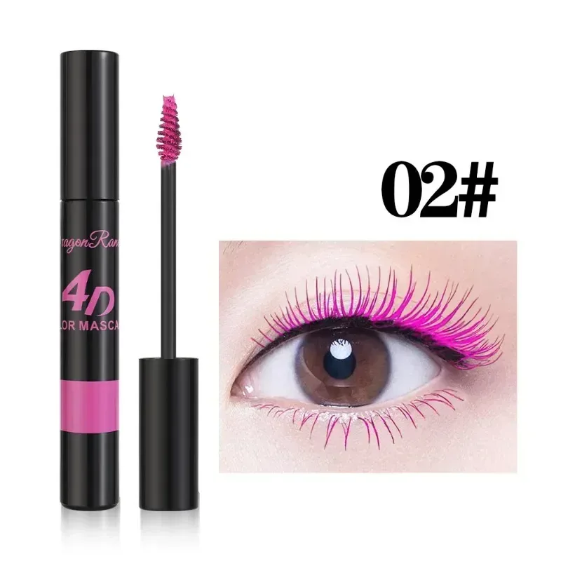 Colored Mascara Makeup 4D Silky Natural Long Eyelashes Mascara Waterproof Long-lasting Extension Thick Lasting Curling Mascara — image 8