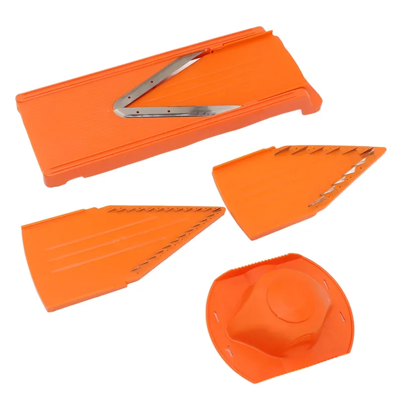 V Blade Mandoline Cutter Vegetable Cutter Stainless Steel Blade Hand Protector Cooking Tool Practical Large Frame for Kitchen