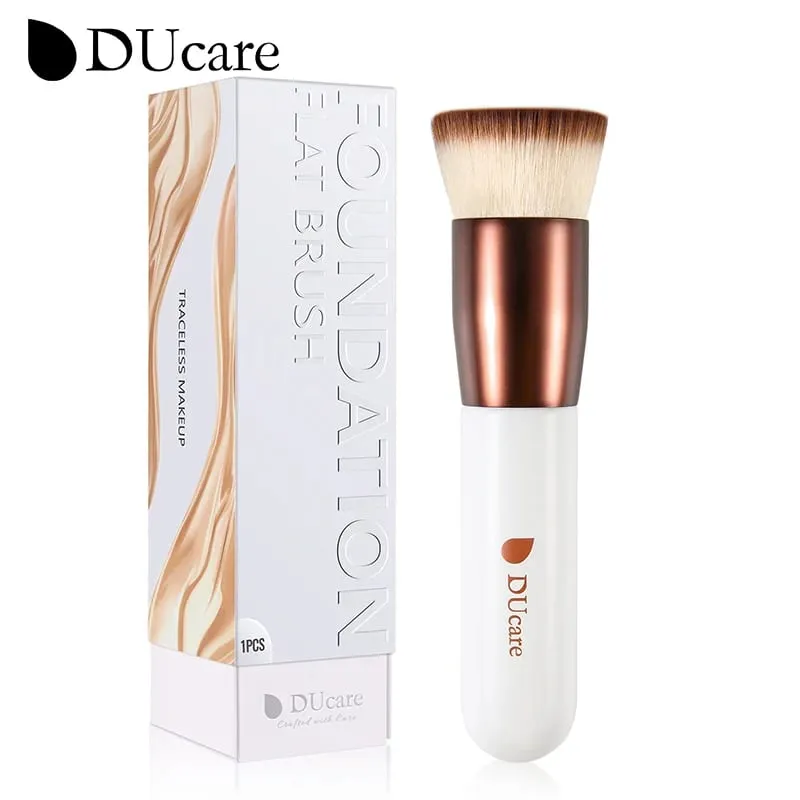 DUcare Foundation Brush Flat Top Kabuki Makeup Brushes Synthetic Hair Liquid Blending Mineral Powder Buffing Stippling Cosmetics