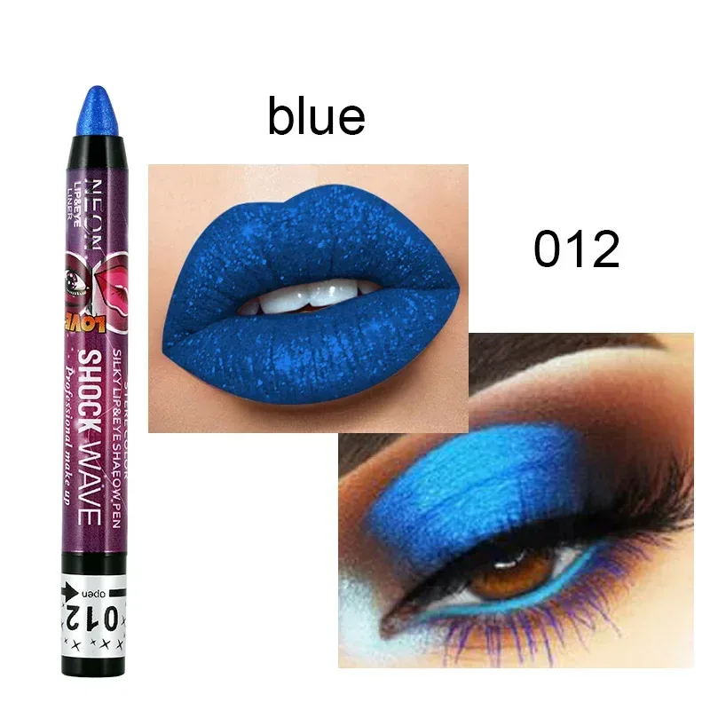2 In 1 Eyeshadow Lipstick Stick Pencil Waterproof Glitter Matte Eye Shadow Makeup Pigment Eyeshadow Pen — image 23