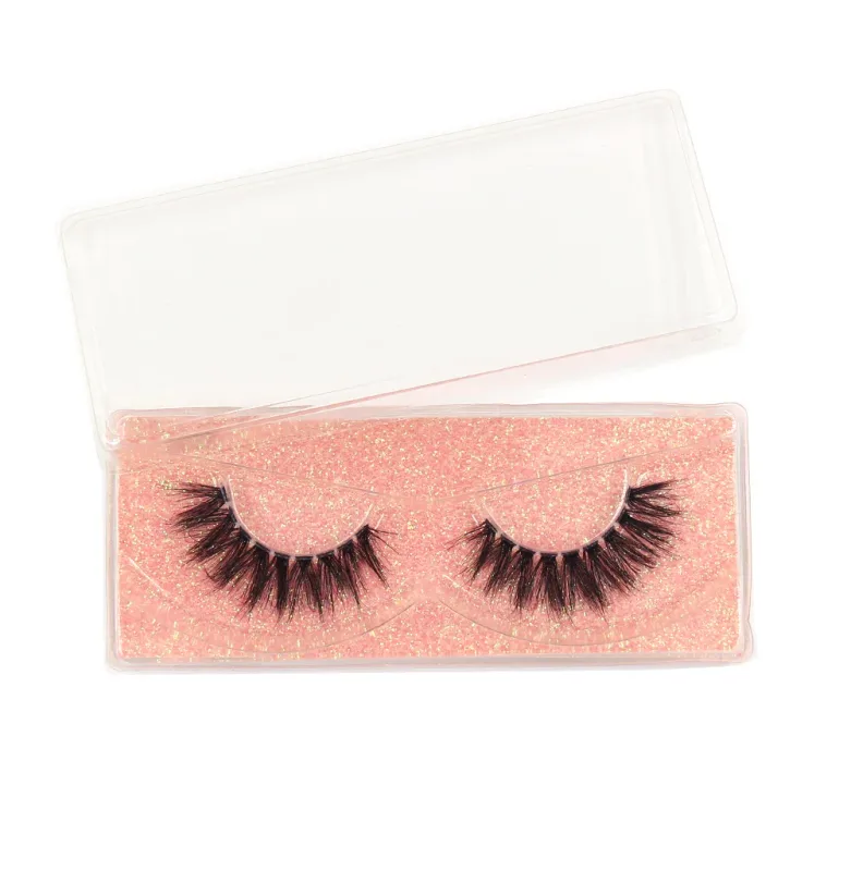 3D Mink Lashes Transparent Band False Eyelashes Natural Fake Eyelash Anime Winged Clear Band Lashes Manga Lashes Makeup — image 6