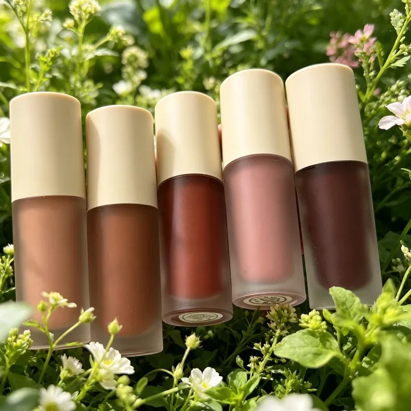 Summer Limited Rho Vanilla Beige LipBalm Moisturizing Transparent Lipstick Set Smooth Soft Tube Mirror Lip Gloss Lip Blum Makeup — image 4