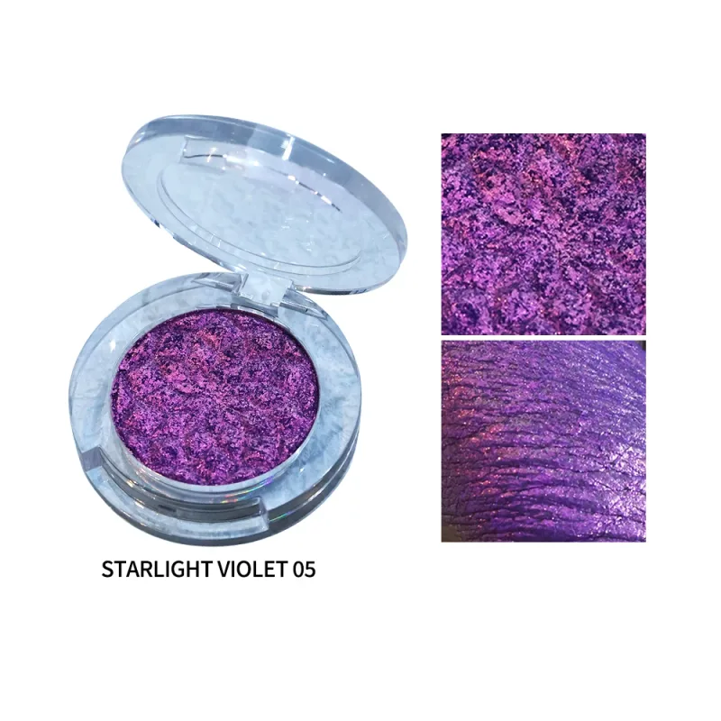 Chameleon Eye Palette Eyeshadow Palette - Customizable Duochrome Pressed Eyeshadow Set Glitter Infused Pearlescent Finish Pri — image 11