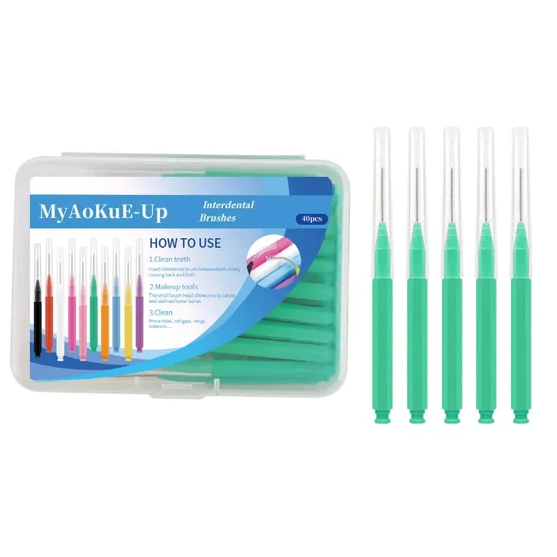 40pcs Mini Eyebrow Brush Brow Perm Makeup Brush Lashes Extension Lifting Bendable Mini Eyelash Brushes Dental Clean Beauty Tools