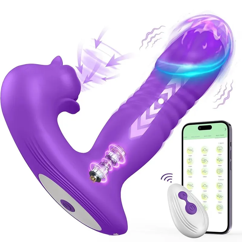 APP Rose Thrust Vibrator Strong Sucking Female Toy Wearable G-spot Clitoris Stimulator Female Clitoris Masturbator Dildo Sex Toy — image 7