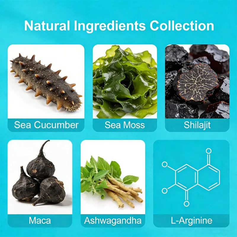 Zlepšující směs doplňků - L-arginin + Maca + Ashwagandha Výdrž Růst svalů Funkce cév Krevní oběh — image 3