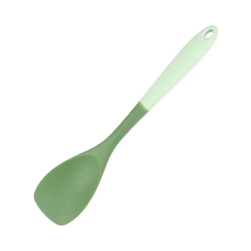 6-Piece Silicone Kitchen Utensil Set: Chinese Spatula Soup Ladle Slotted Turner Pasta Spoon Salad & Honey Scrapers for Non-S — image 12