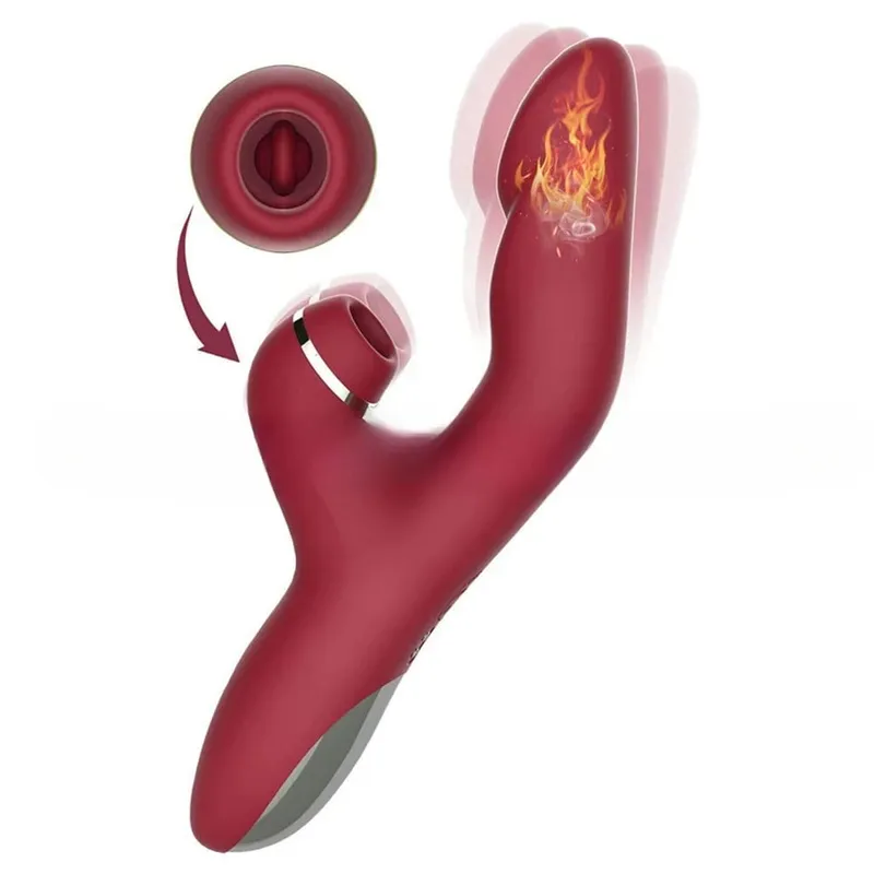 Vibrator Female 3 in 1 Clitoral Sucking Sucker Tongue Licking Dildo Adult Products Sex Toys Female Sex Machine Adult Toy Dildo — image 8