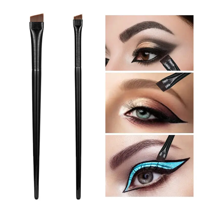 Eyebrow Eyeliner Brush Small Angled Blade Liner Brow Contour Brush Beauty Cosmetics Tool Makeup Brushes Set — image 1