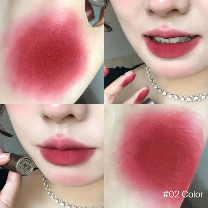 Matte Finish Lip Glaze Velvet Texture Whitening And Nourishing Lipstick For All Skin Types Available In Multi Colors — image 8