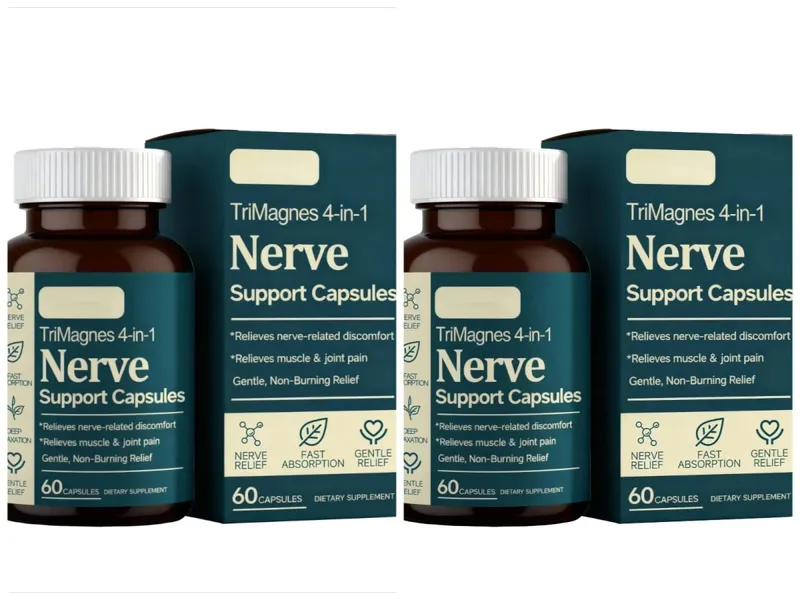 4-i-1 Magnesium nervstödskapslar med citratglycinatmalat och gurkmejaextrakt 60 CT snabbabsorptionsformel — image 9