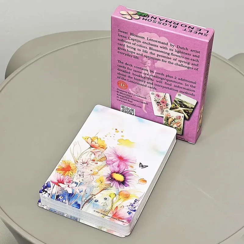 Sweet Blossom Lenormand 10.4*7.3cm 38 Pcs Cards with Its Lightness and Softness of Colors