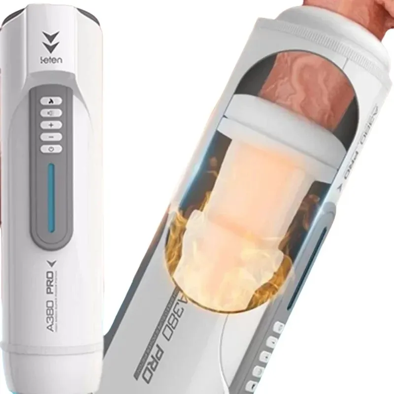 Leten A380 Piston Automatic Telescopic Masturbator Heating Vagina Thrusting Moaning Male Masturbation Machine Sex Toys For Men