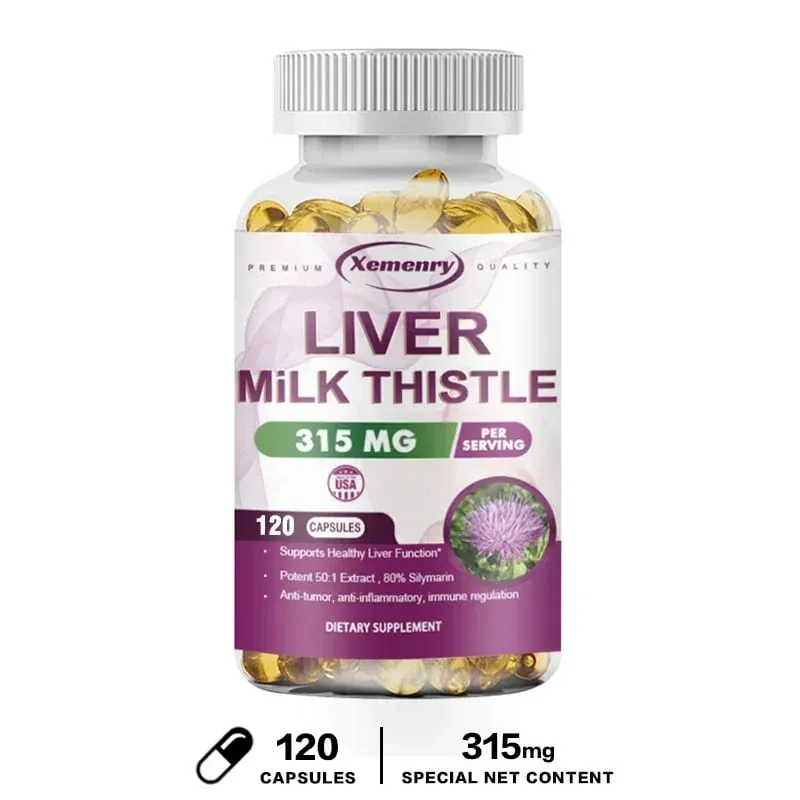 Milk Thistle Liver Capsules 315Mg - Promotes Energy Production Liver Health Digestive Health and Strengthens Immunity — image 8