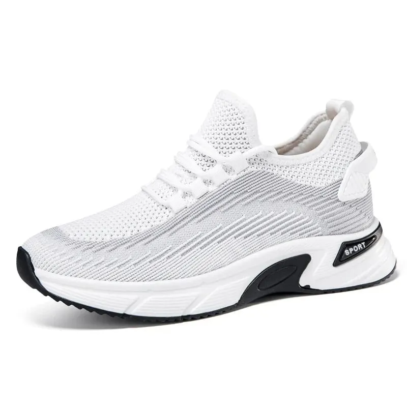 Invisible heightening shoes for men 8cm. Breathable mesh fabric sports shoes heightening inside for men's shoes size 6.