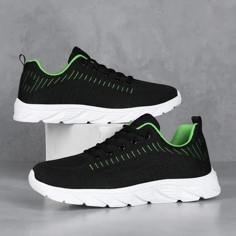 รองเท้าวิ่งผู้ชายผู้ชายรองเท้าผ้าใบแฟชั่นน้ำหนักเบา Trainers Breathable เดินรองเท้ากลางแจ้งสบายกีฬาสำหรับชาย