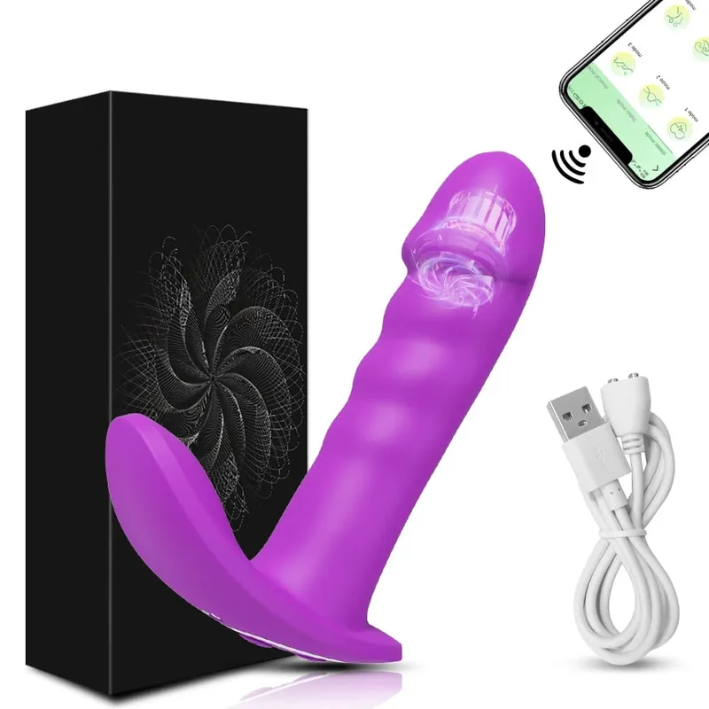 APP Thrusting Vibrator for Women Rotating Telescopic Dildo Bluetooth G Spot Clitoris Stimulator Sex Toy Female Masturbation — image 13