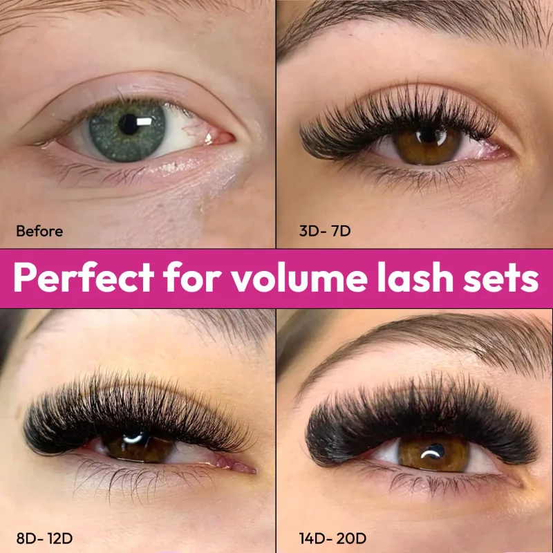 500 Fans Loose Fan Eyelash Extensions 4D to 20D Pointy Base Premade Volume Fans Long Stem Professional Lashes — image 5