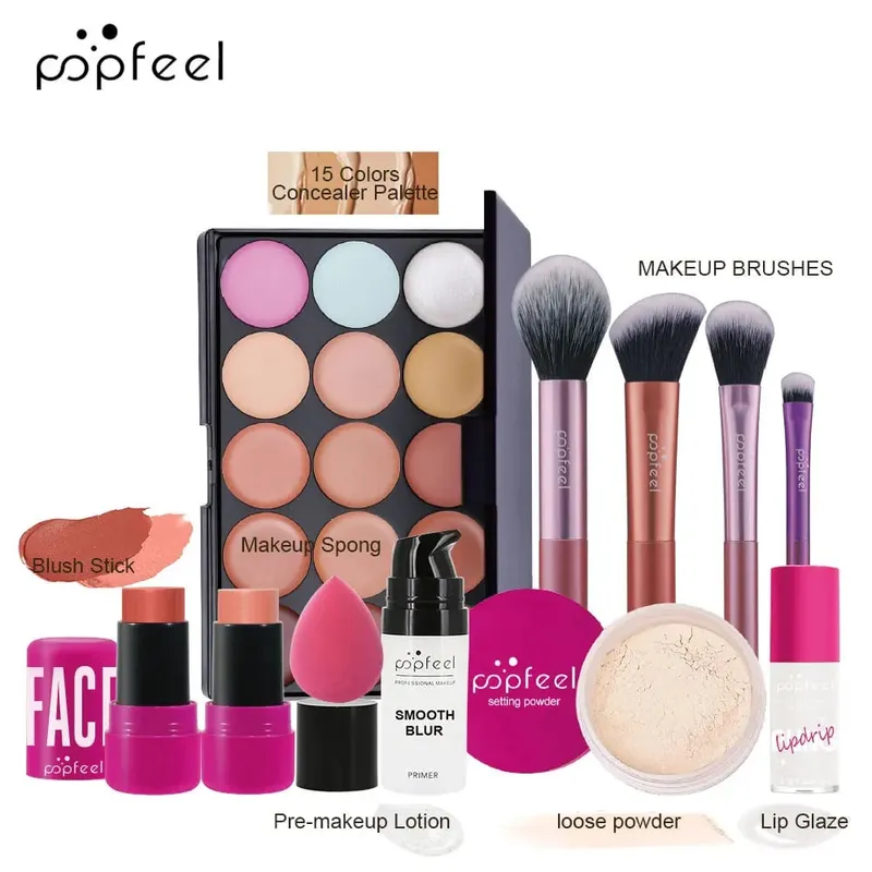 Valentine's Day and Holiday Makeup Gift Set - All-in-One 11-Piece Makeup Kit for Girls and Women Featuring Concealer — image 3