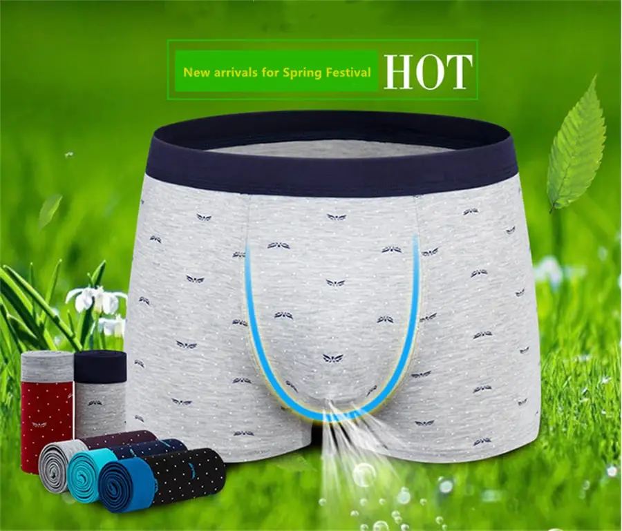 Plus Size Men's 160kg Seamless Panties Cotton Underpants Men Underwear Pure Cotton Boxer Briefs Man Intimate Boxers Mens Brand — image 2