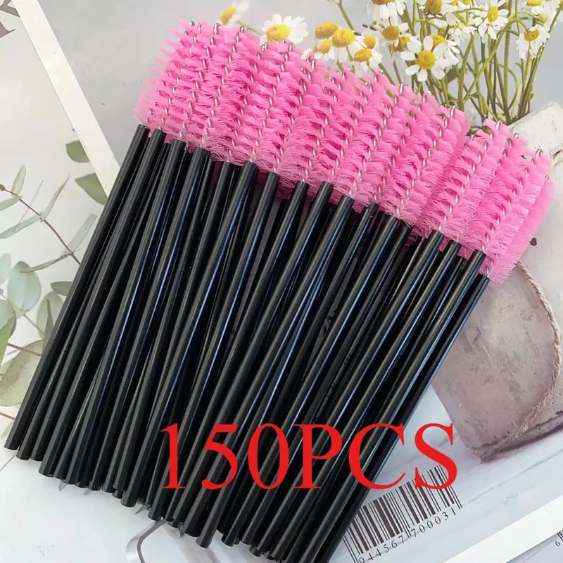 150/300pcs Mascara Wands Eyelash Brush Spoolies for Eye Lash Extension Eyebrow and Makeup Tool Wholesale Makeup Brushes — image 10