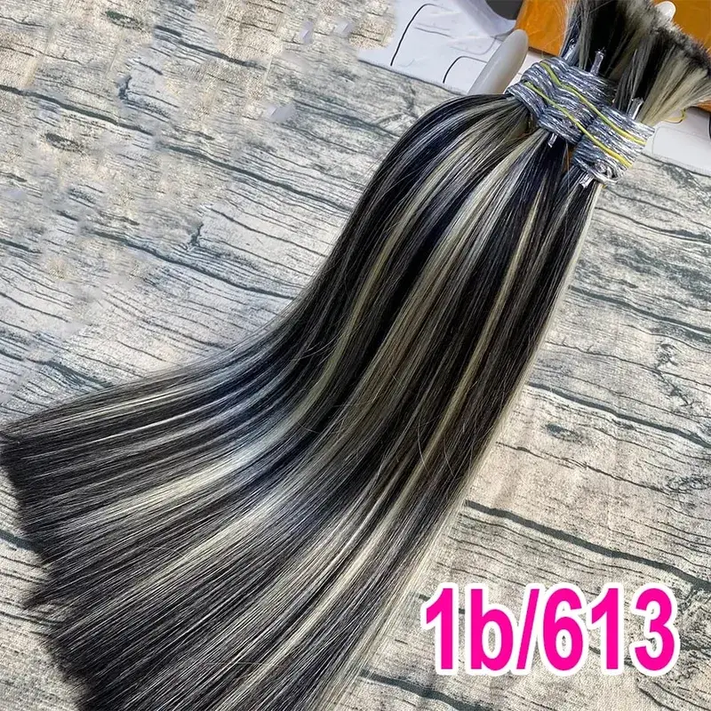 No Weft Virgin Bulk Human Hair Human Hair For Braiding 100% Unprocessed Human Hair Bulk Extensions Brazilian Natural Boho Braids — image 8