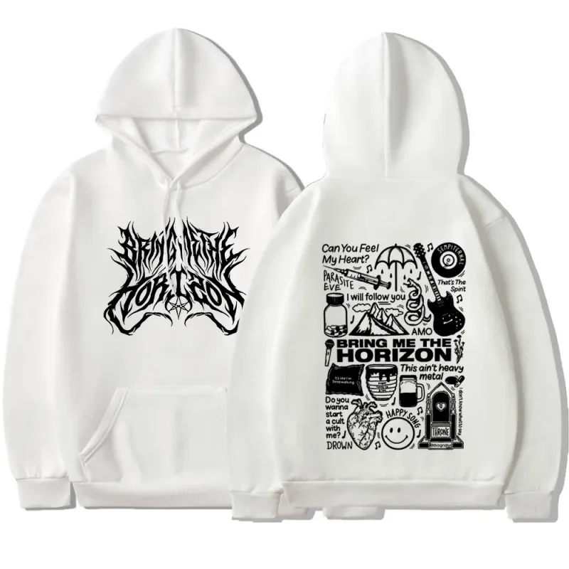 BringMe TheHorizon Merch Hoodies Heavy Metal Rock Band Oversized Sweatshirts Men Women Clothing Casual Vintage Jackets Coat — image 3