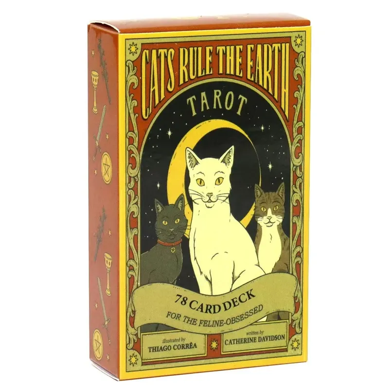 Cats Rule Earth tarot cards A 78 Oracle English Visions Divination Edition Deck Borad Playing Games — image 1