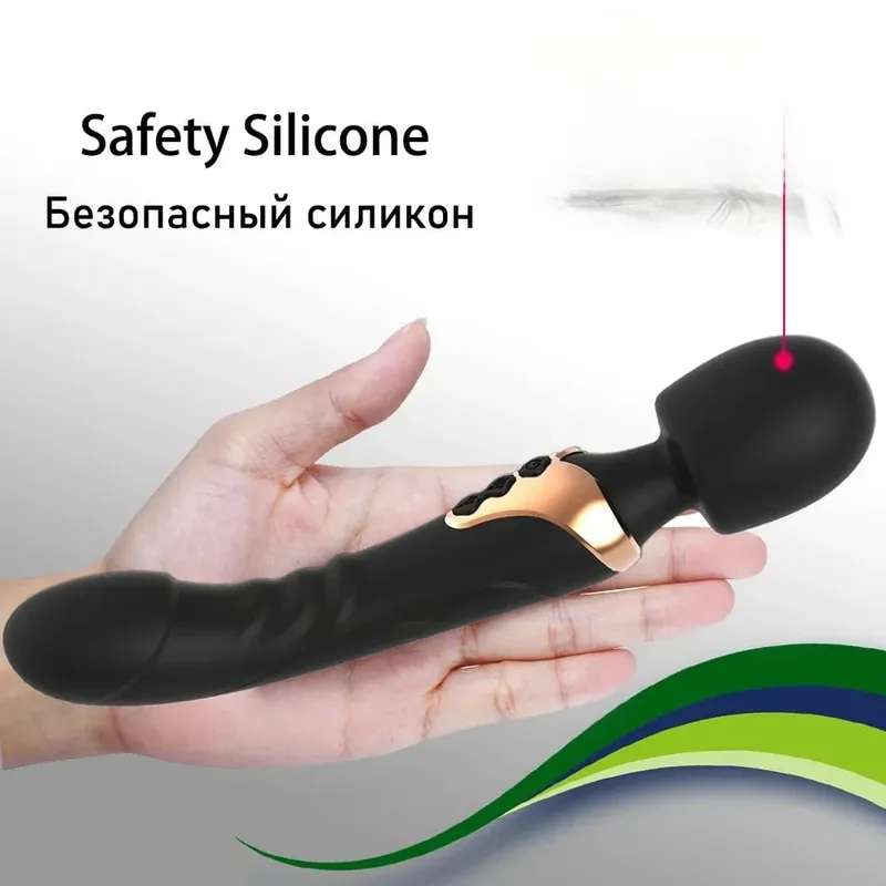 Femmes puissant AV godes vibrateur baguette magique 10 Modes stimulateur de Clitoris G Spot vagin mamelon masseur jouets sexuels pour adultes pour les femmes — image 3