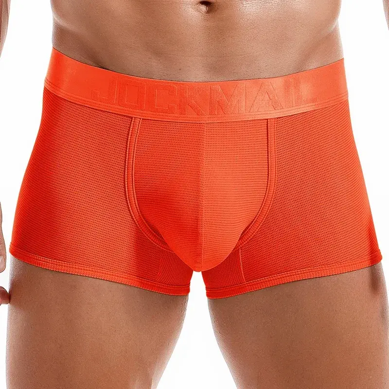 Sexy Underwear Mens Flat Corner Pants Ice Silk Breathable Youth Quadrangle Pants Guard Pants Mesh Quick Drying — image 20