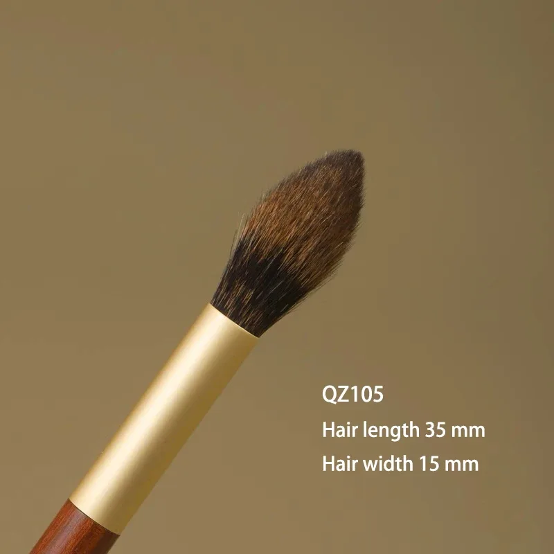 Professional Handmade Makeup Brushes 1PC Soft Squirrel Hair Blush Highlighter Brush African Rosewood Handle Make Up Brush — image 8