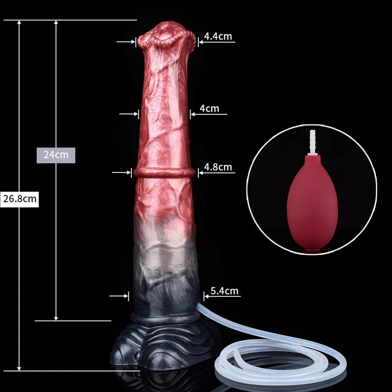 Fışkırtma At Anal Yapay Penis Canavar Sahte Penis G-spot Stimülatörü Mastürbasyon Butt Plug Horoz Seks Oyuncak Kadın Erkek Flört — image 9