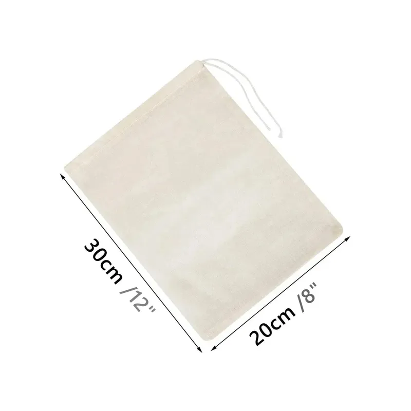 1/5Pcs Reusable Nut Milk Bags Strainers Unbleached Nylon Cheesecloth Bag Food Cheese Yogurt Filter Kitchen Fine Mesh Strainer — image 11
