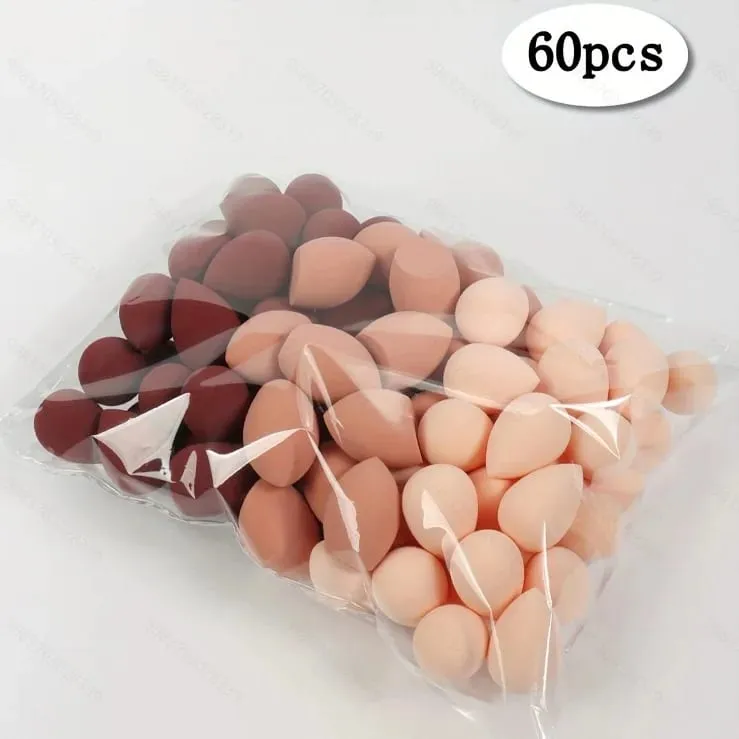 3/20/60Pcs Portable Reusable Water Drop Shape Mini Blender Sponge Beauty Cosmetic Foundation Cosmetic Sponge Makeup Blender — image 9