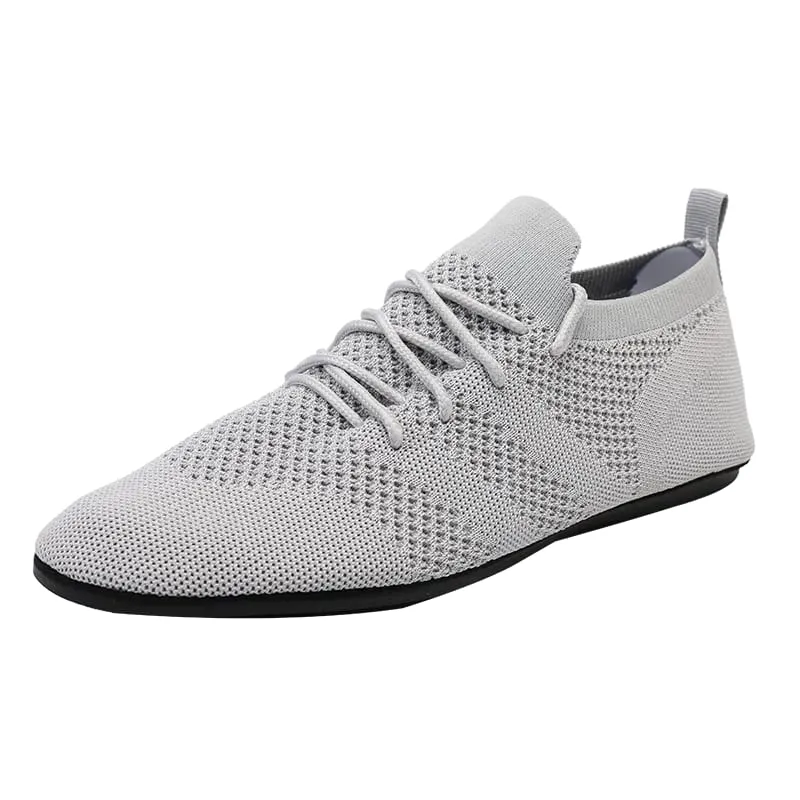 Lekkie męskie buty w stylu casual oddychające damskie buty wulkanizowane Outdoor miękkie męskie mokasyny siatkowe obuwie do jazdy zasznurowane 36-47 — image 9