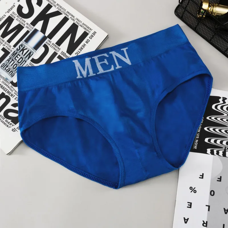 5 PCs Men's briefs High Elastic Plain Color Comfortable Boxer Briefs Panties Breathable Pantyhose
