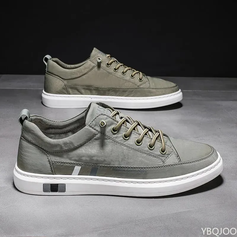 New Breathable Men Shoes Casual solid color lace up shoes Low cut comfortable Sneakers Trendy Male versatile flats Zapatos Homme — image 5