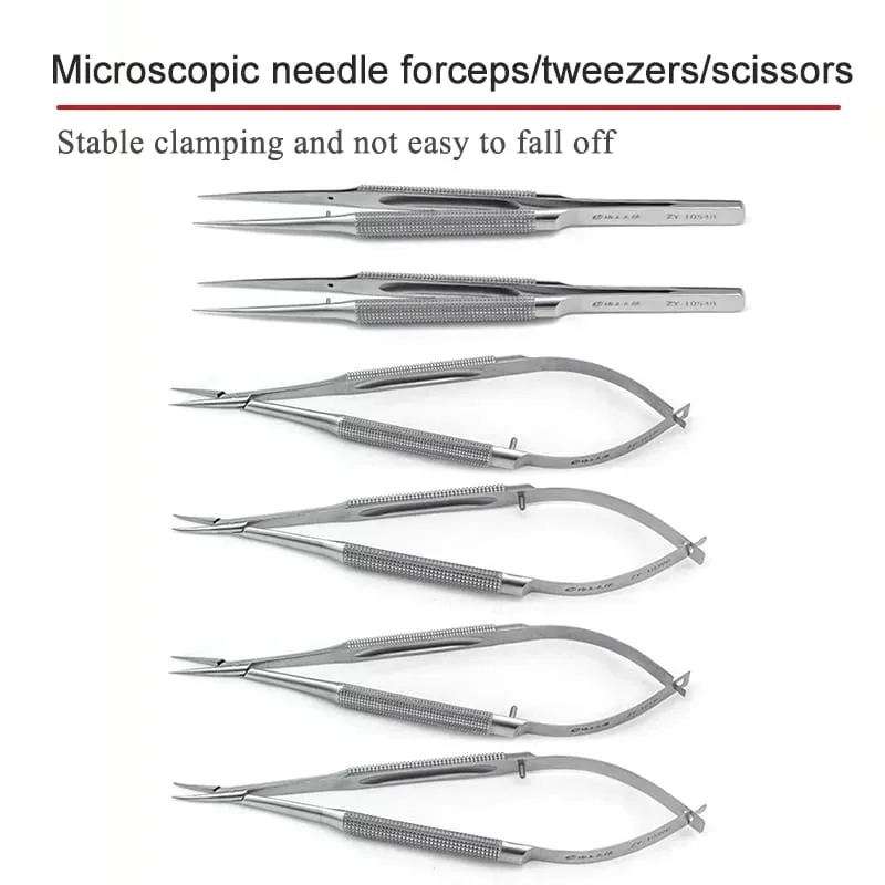 Ophthalmic Microsurgery Instruments Scissors Needle Holders Tweezers Stainless Steel 4/6/8 Piece Set Of Ophthalmic Surgical Tool — image 3