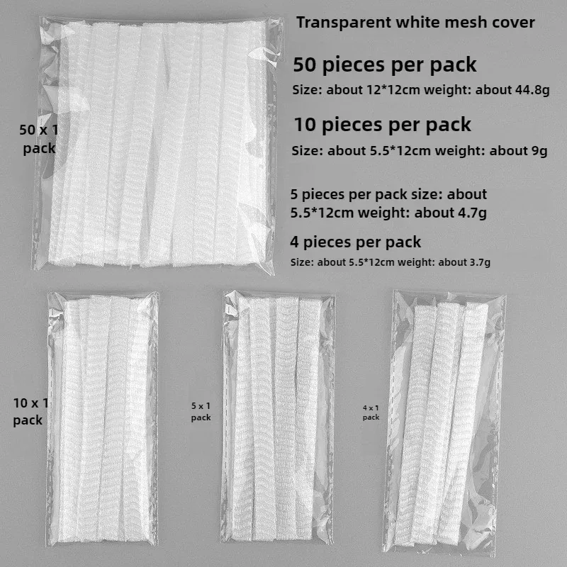 50pcs/bag Makeup Brushes Protect Cover Cosmetic Brush Protector Mesh Flexible Net Protectors Cover Reusable Make Up Beauty Tools — image 7