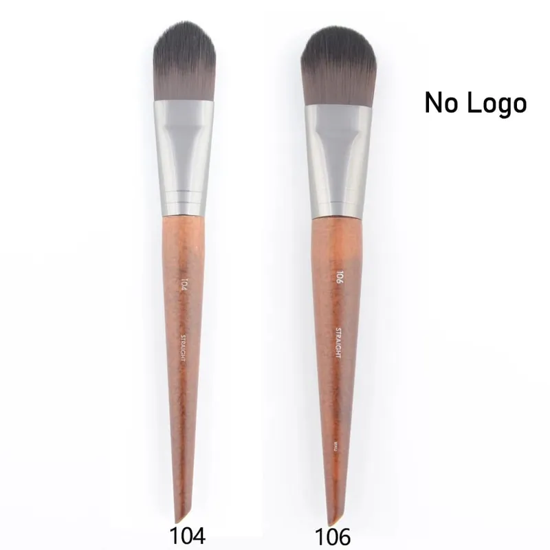 1 piece #108 Foundation Makeup brush Flat Liquid BB cream Natural wood straight Professional Face Mask Make up brushes Synthetic — image 12