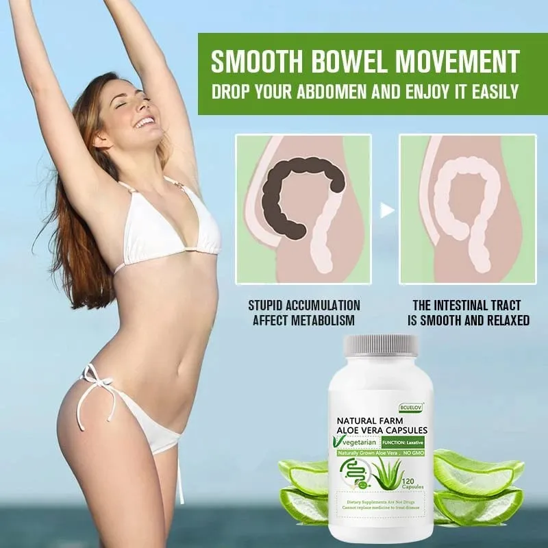 Natural Farm Aloe Vera Capsules - Relieve Body Constipation Help Balance Stomach Acid Support Gastrointestinal Comfort — image 5