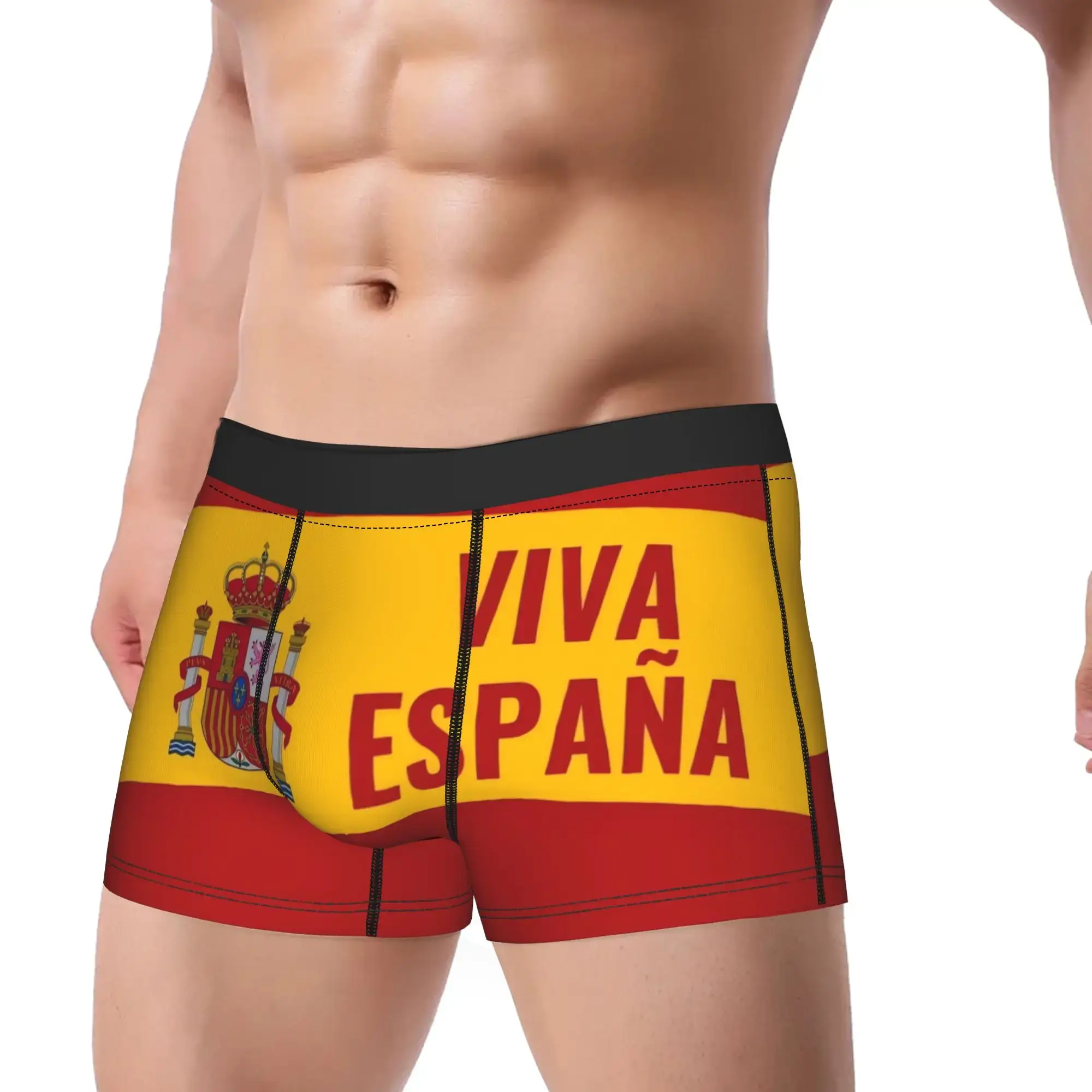 Spagna Vox Flag Intimo Uomo Pantaloncini Slip Boxer traspiranti Vendita calda Mutande oversize doganali — image 2