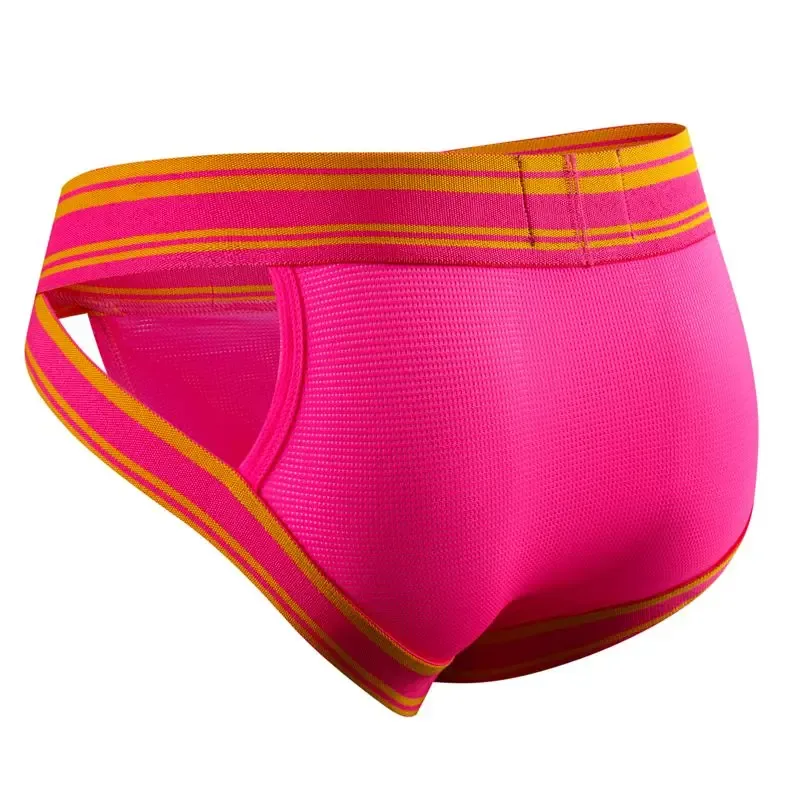 Jockmail Sexy Underwear Men Briefs Male Panties Pouch String Bikini Hombre Slips Cuecas Lingerie Erotic Underpants Summer Mesh — image 5