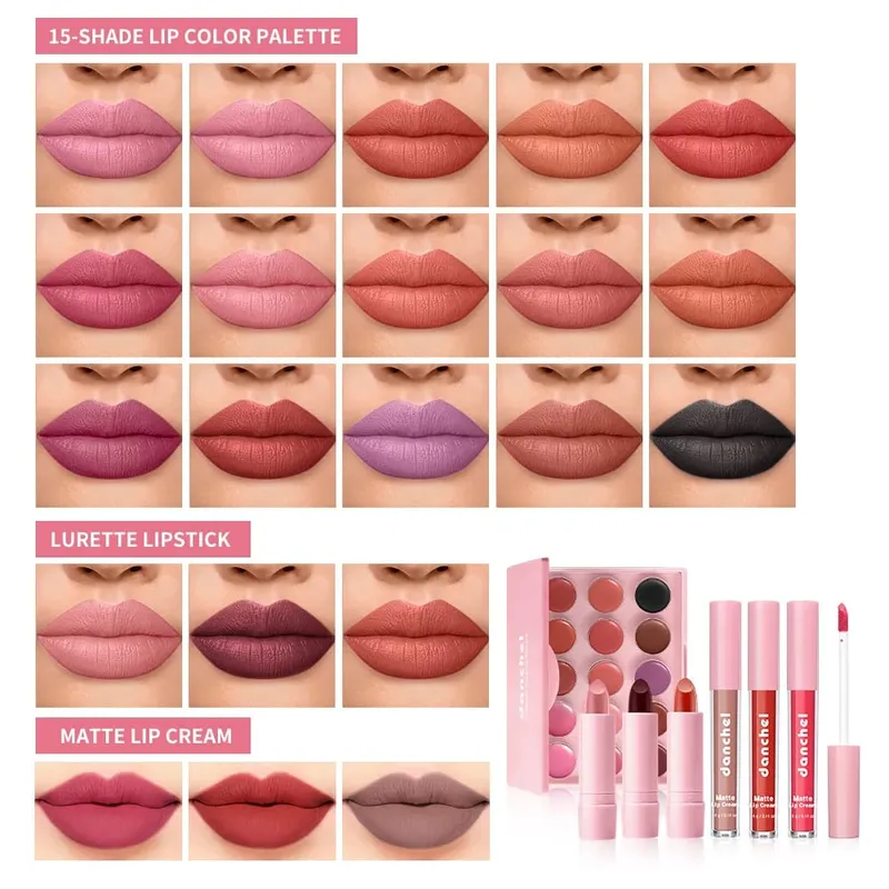 Face Makeup Set Multifunction Cosmetic Kit Base Concealer Contour Highlighter Blush Eyeshadow Palette Eyebrow Pencil Lip Makeup