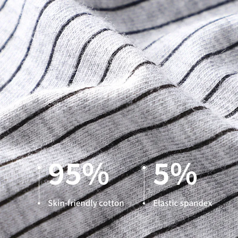 MiiOW 3Pcs Cotton Men's Boxer Underwear AAA Antibacterial Man Boxershorts Seamless Striped Men Underpants Boxer Male Boxer Short — image 4
