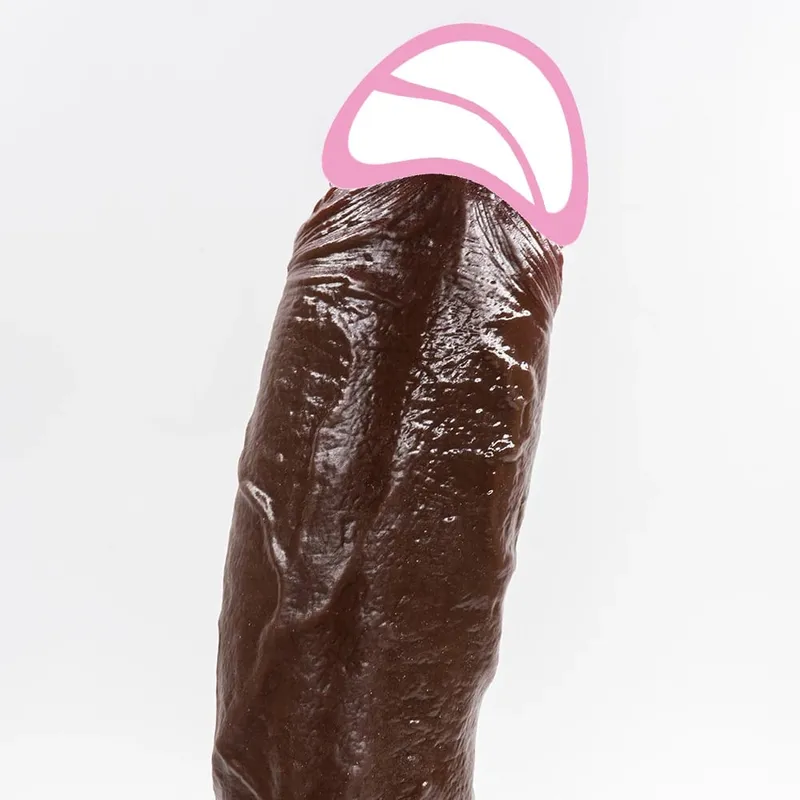 Realistic Long dildo Black Anal Plug with Suction Cup Big Penis Butt Plug Long Dick Sex Toys for Women men Phallus Anal Dilator — image 3